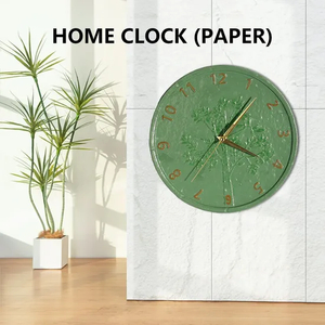 10-Inch Lightweight Paper Wall Clock – Versatile Decor for Offices, Stores & Public Areas