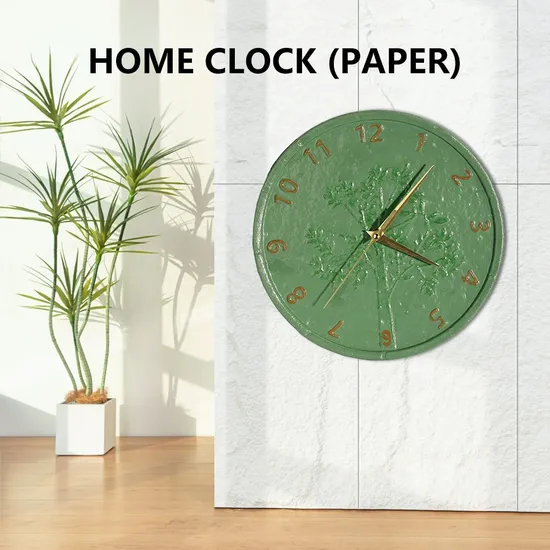 10-Inch Lightweight Paper Wall Clock – Versatile Decor for Offices, Stores & Public Areas