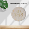 10-Inch Lightweight Paper Wall Clock – Versatile Decor for Offices, Stores & Public Areas