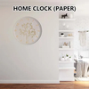 Minimalist Paper Wall Clock – Neutral Design Perfect for Store Displays & Lobby Background Walls