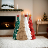 High-Quality Biodegradable Mini Paper Pulp Christmas Tree Ornament 