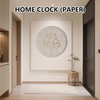 Minimalist Paper Wall Clock – Neutral Design Perfect for Store Displays & Lobby Background Walls