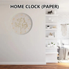 10-Inch Lightweight Paper Wall Clock – Versatile Decor for Offices, Stores & Public Areas