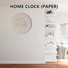 Timeless Paper Wall Decor Clock – Versatile for Boutique Stores & Luxury Hotel Lobbies